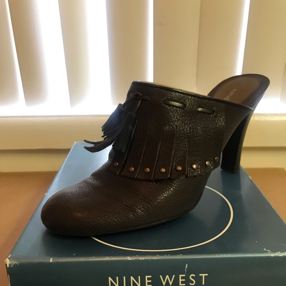 Nine West Brown mules